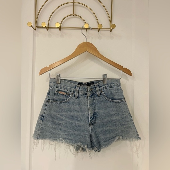 Bluenotes Pants - VINTAGE Bluenotes Blue Jean Shorts Distressed Cut-Off Style